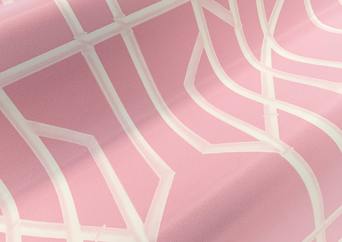 Bamboo Brights, Pink - Motorised Roman Blind - Image 4